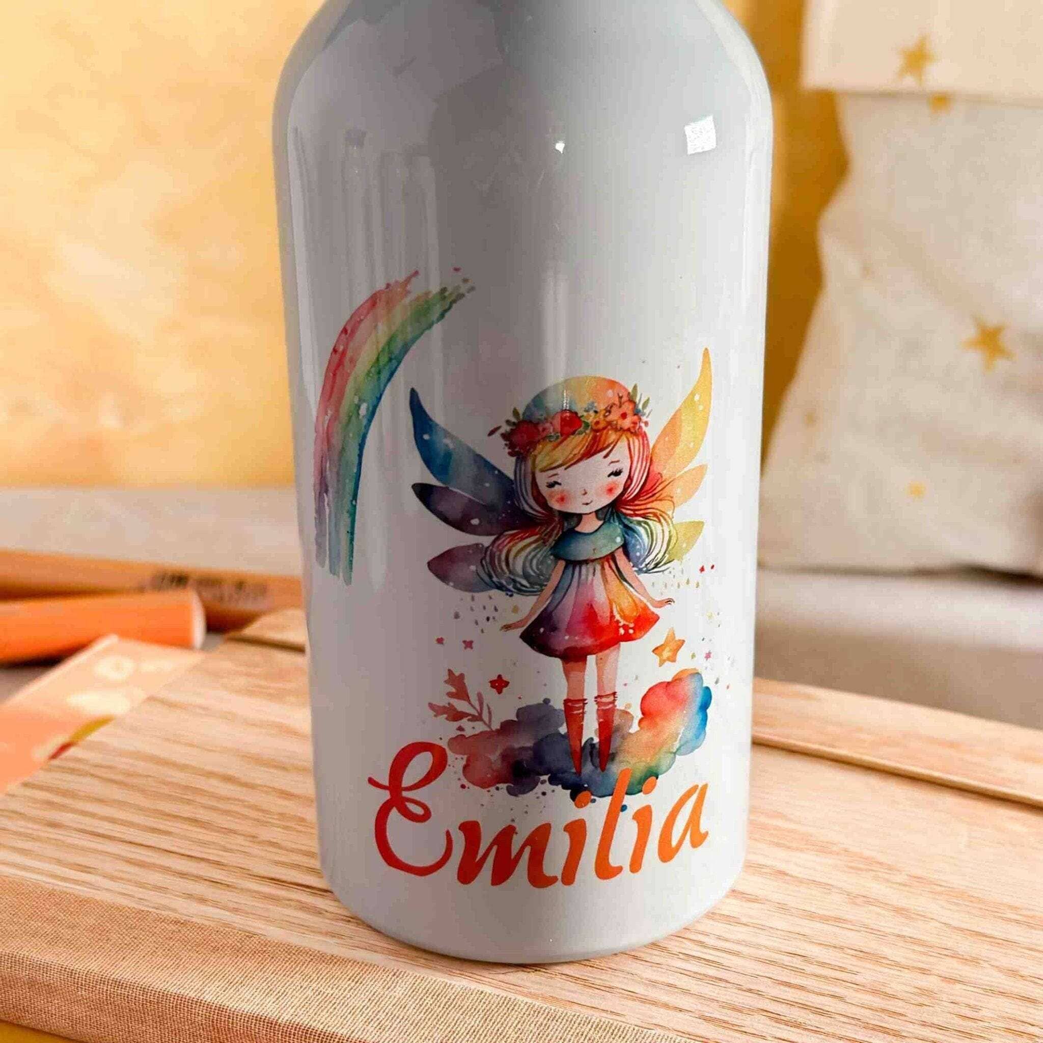 Edelstahl-Trinkflasche Engel Villa-Schwein 