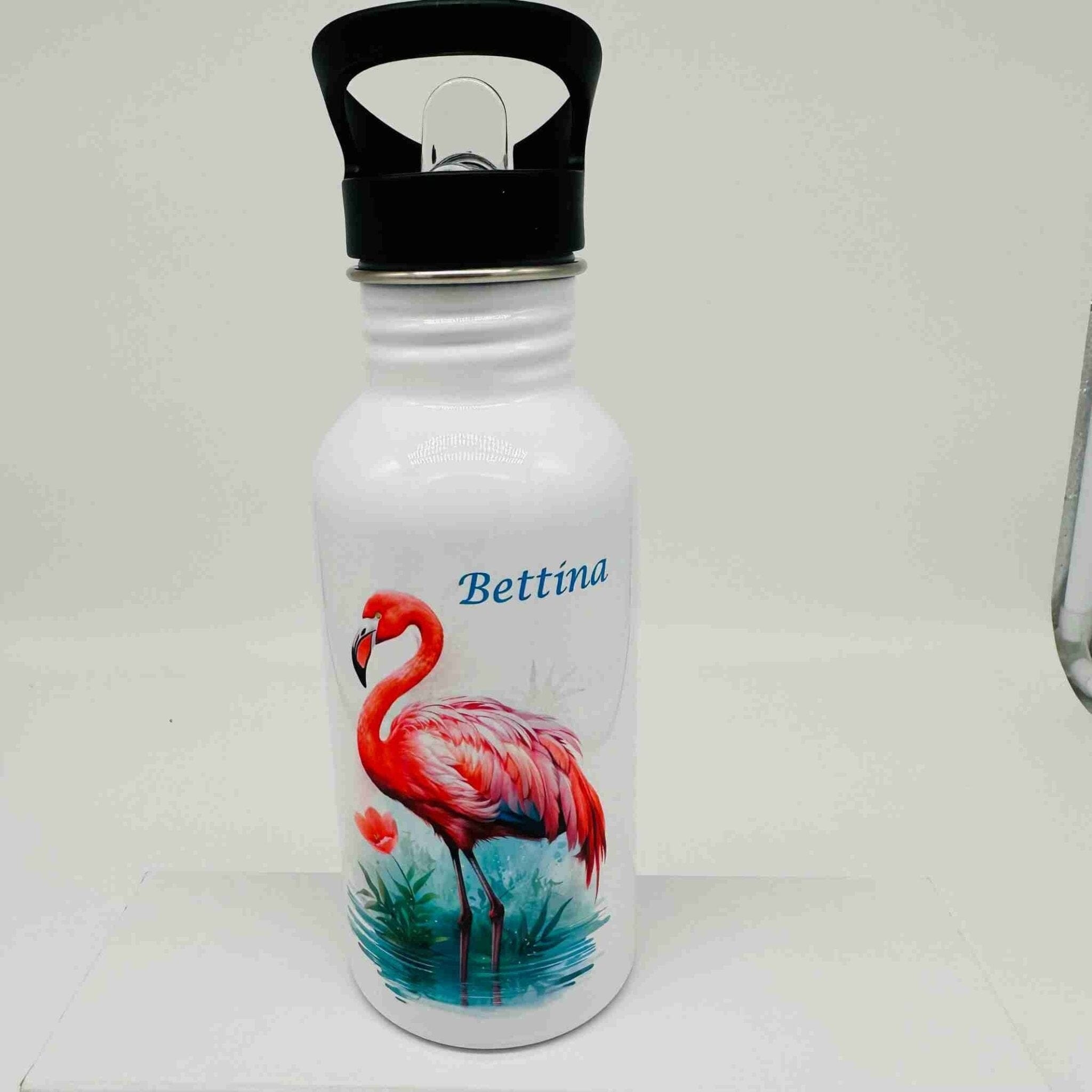 Edelstahl-Trinkflasche Flamingo Villa-Schwein 