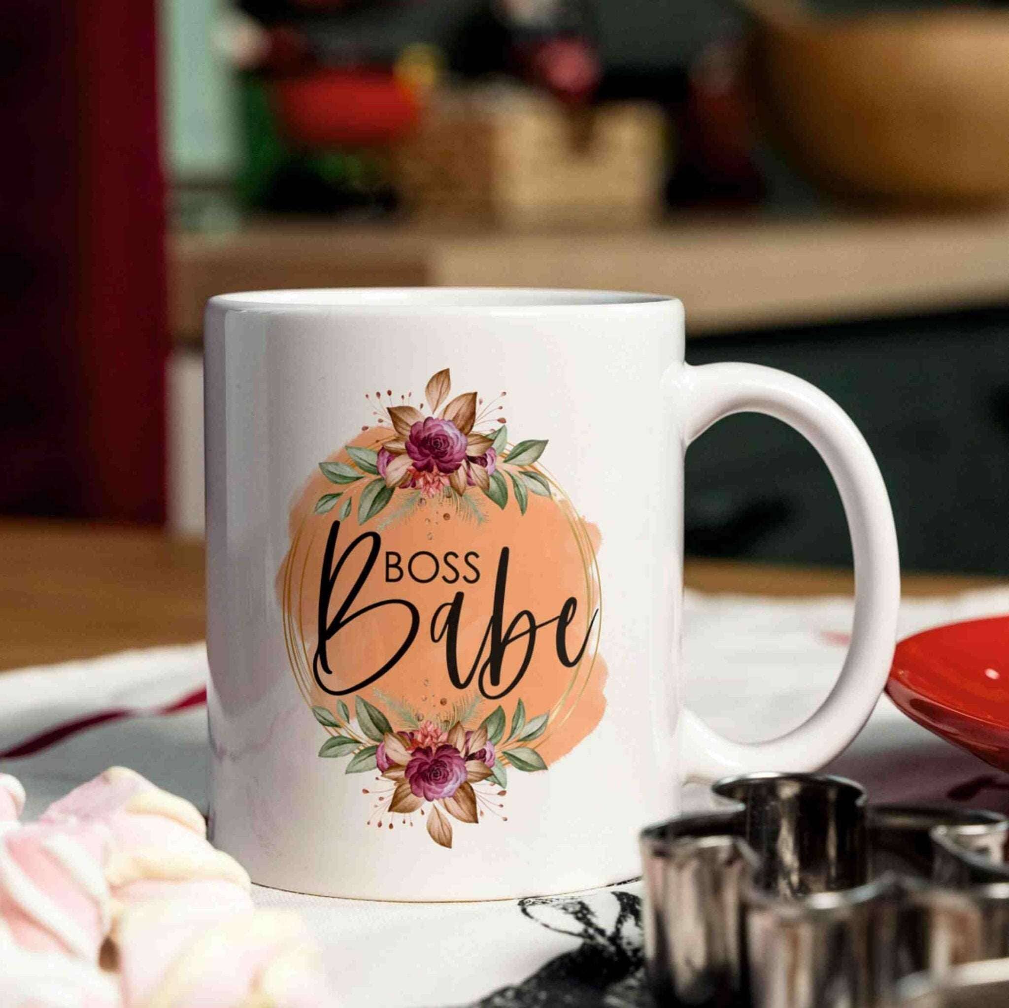 Motivations-Tasse Boss Babe Villa-Schwein 