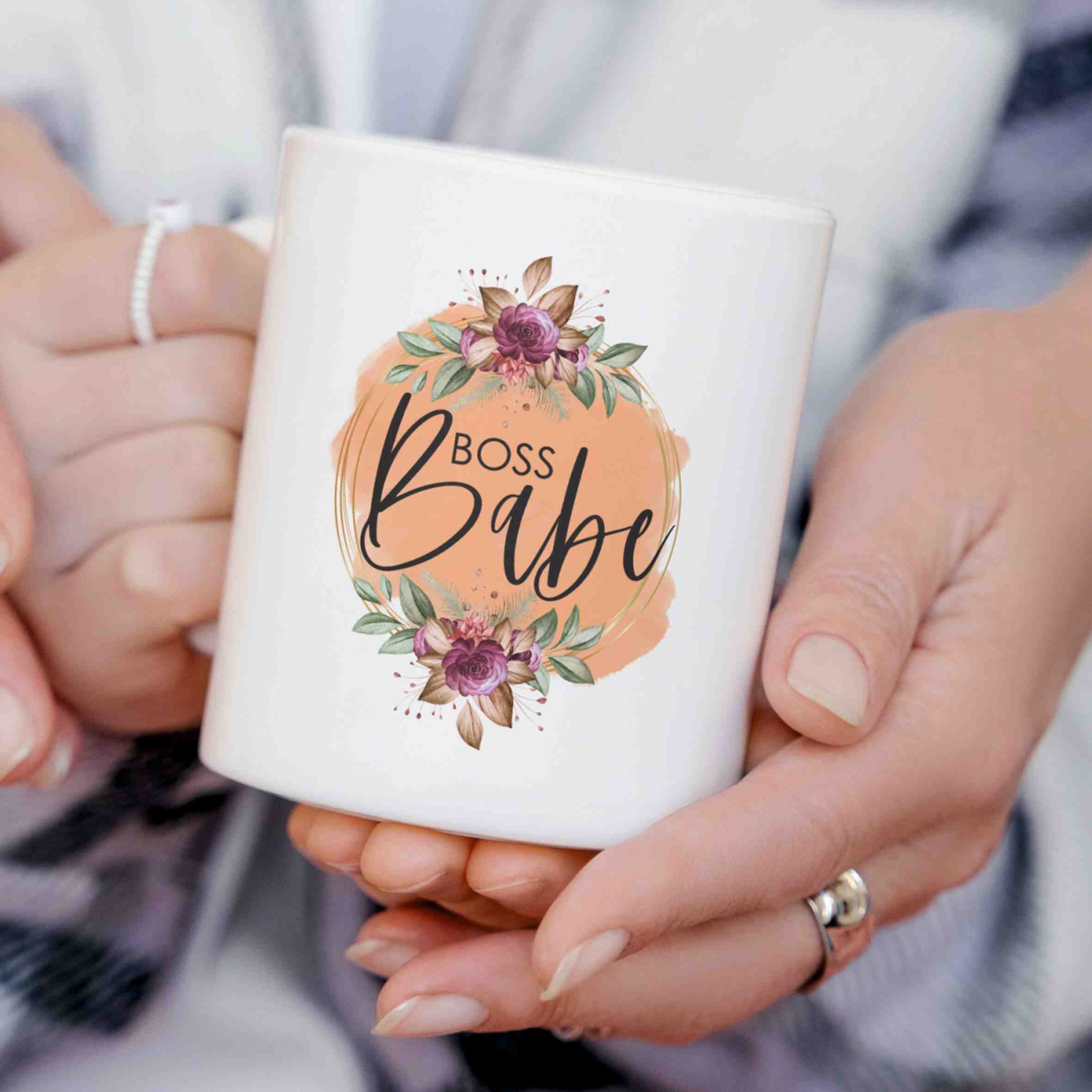 Motivations-Tasse Boss Babe Villa-Schwein 