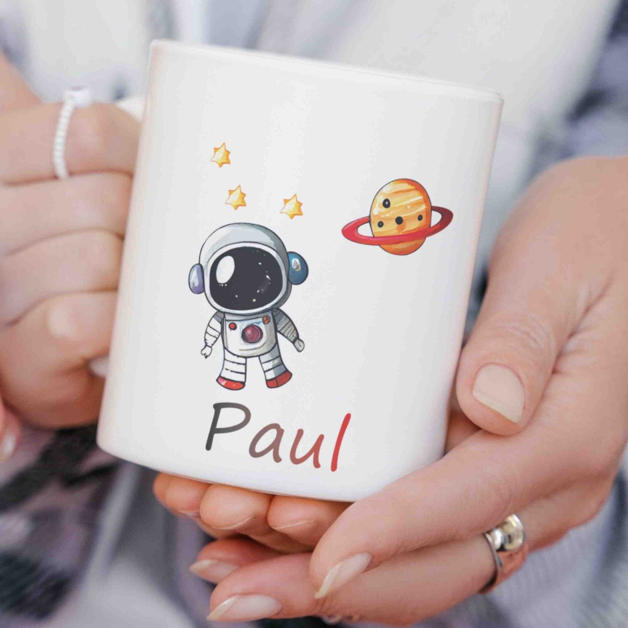 personalisierte Tasse Astronaut Rhein-Druck 