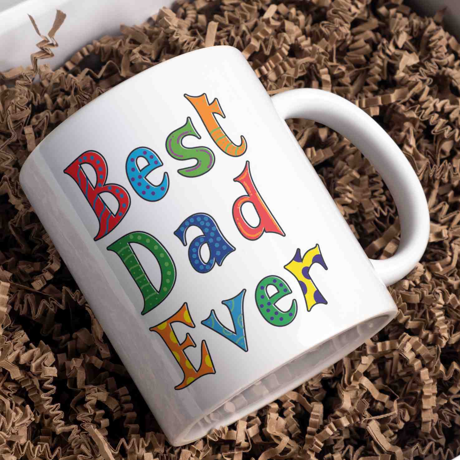 personalisierte Tasse Best Dad Ever Rhein-Druck 