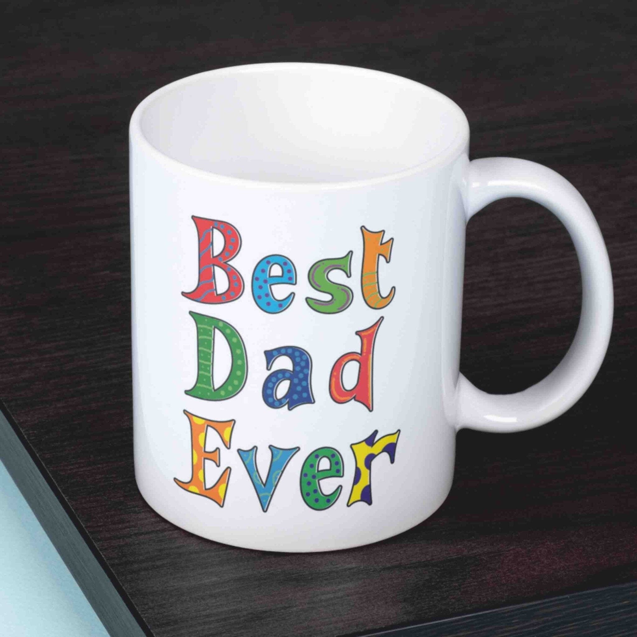 personalisierte Tasse Best Dad Ever Rhein-Druck 