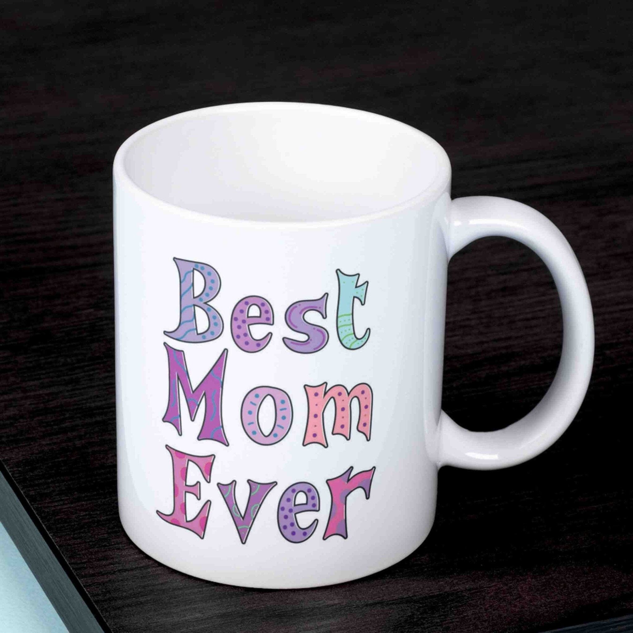 personalisierte Tasse Best Mom Ever Rhein-Druck 