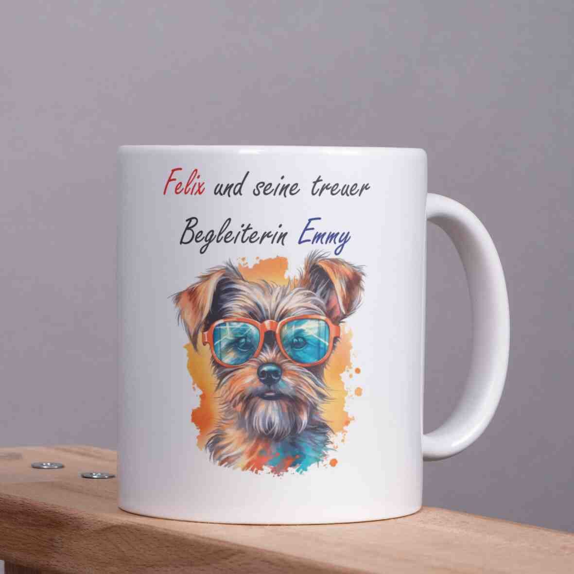 personalisierte Tasse Dog (2) Villa-Schwein 