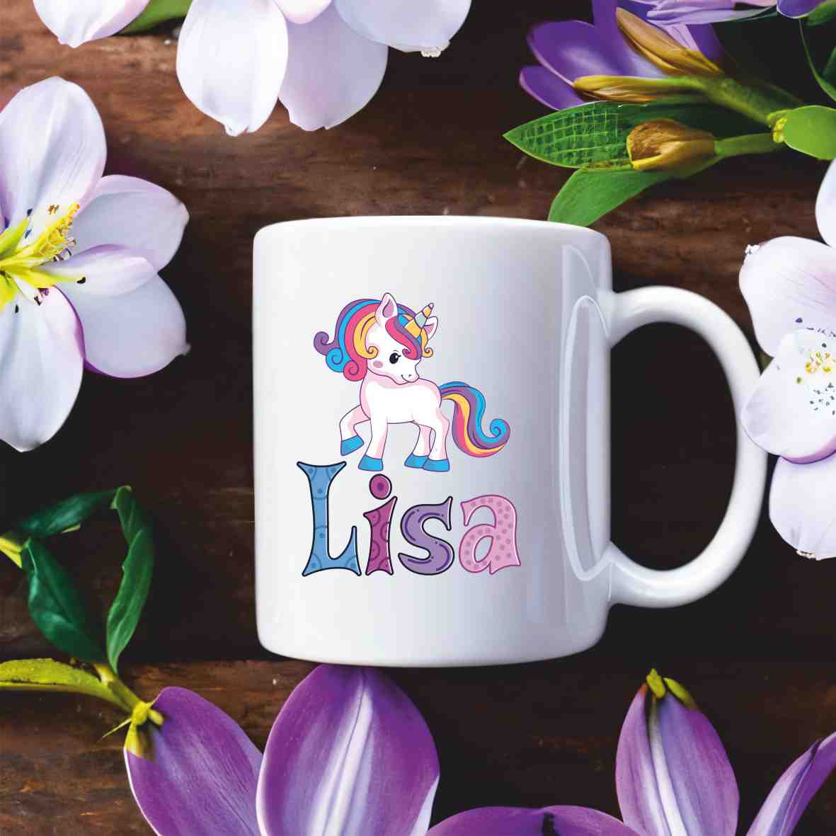 personalisierte Tasse Einhorn (2) Villa-Schwein 