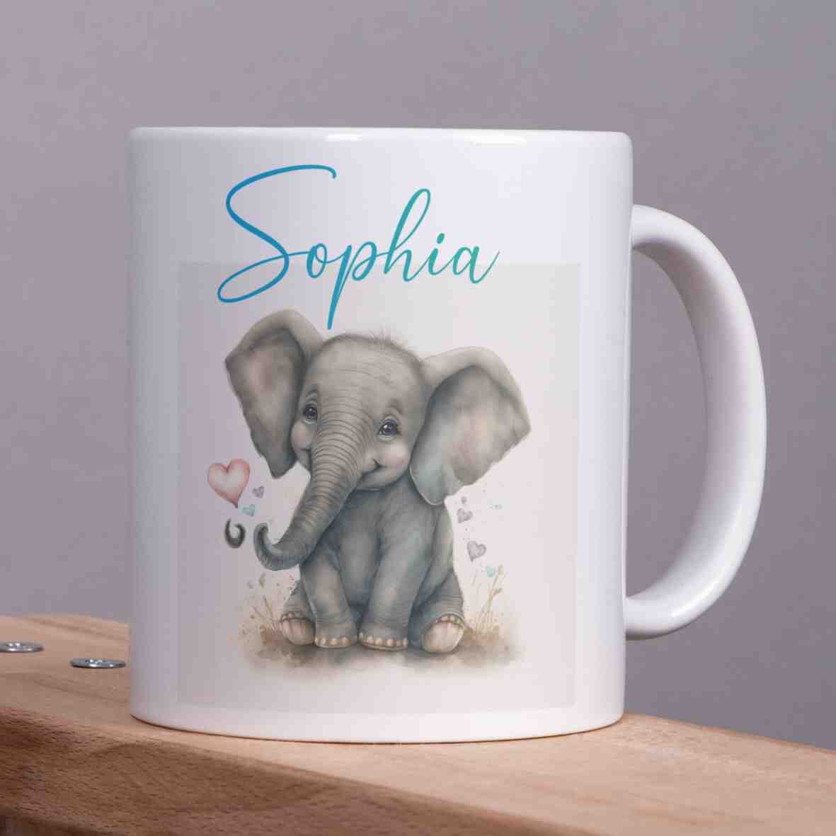 personalisierte Tasse Elefant Villa-Schwein 