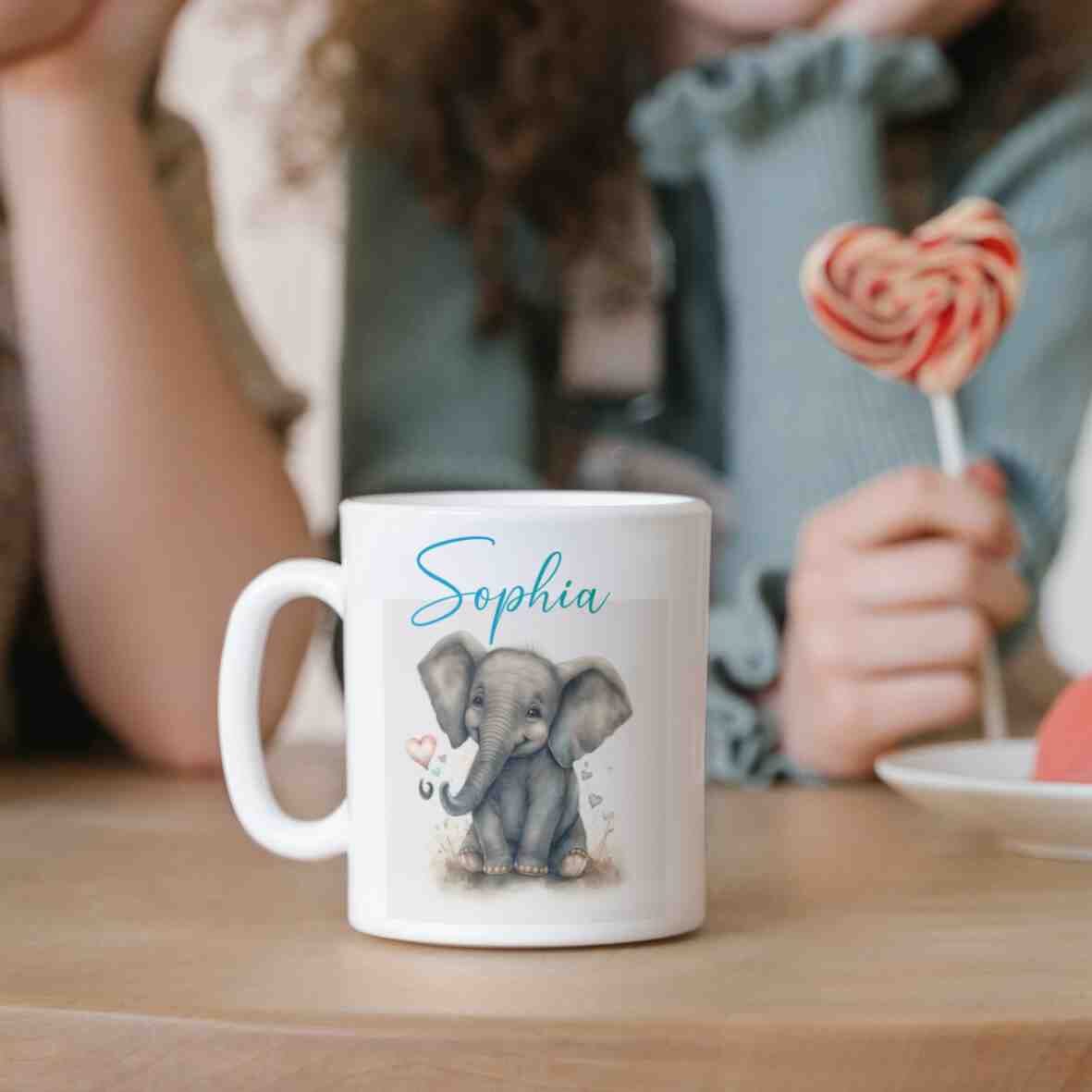 personalisierte Tasse Elefant Villa-Schwein 