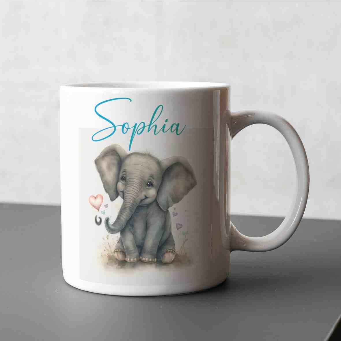 personalisierte Tasse Elefant Villa-Schwein 