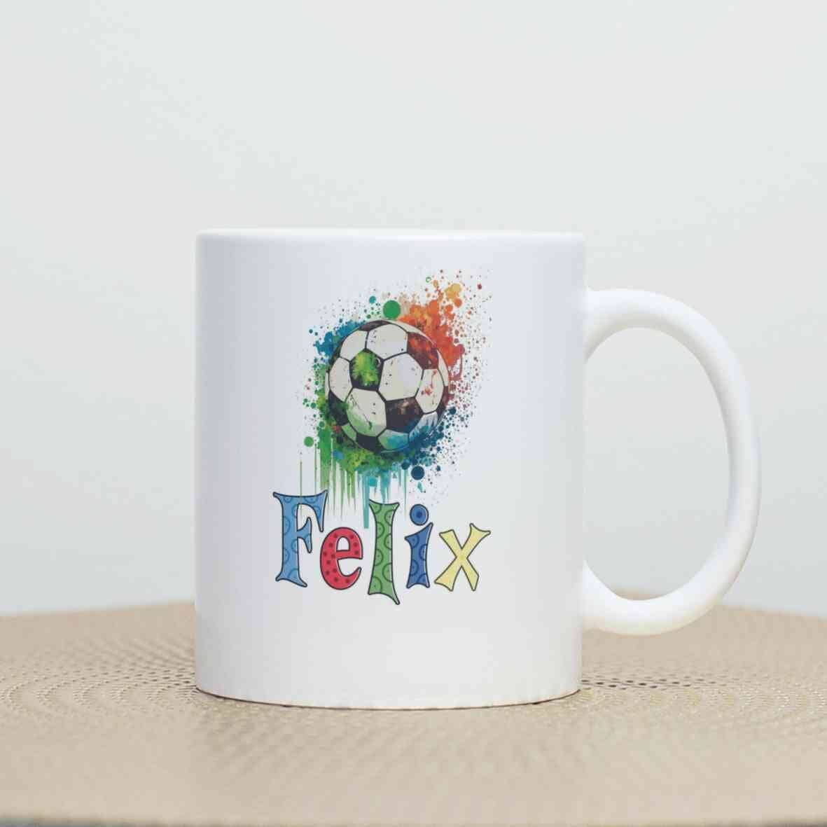 personalisierte Tasse Fußball (1) Villa-Schwein 