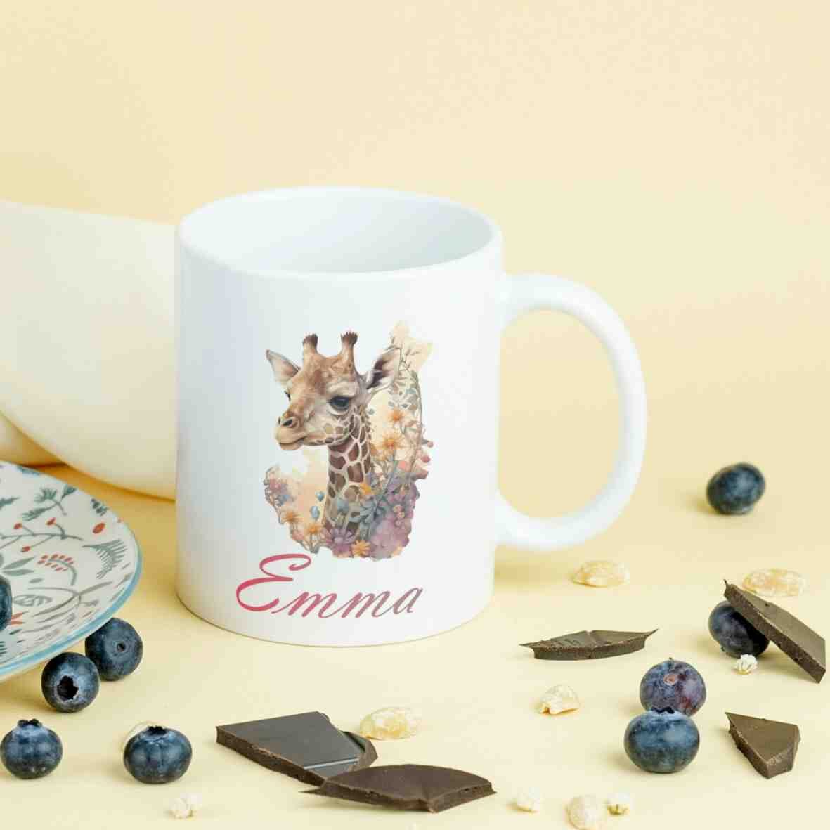 personalisierte Tasse Giraffe Villa-Schwein 