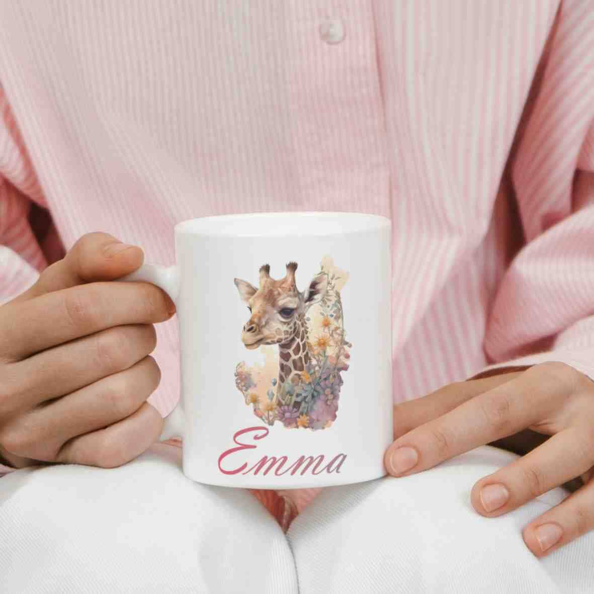 personalisierte Tasse Giraffe Villa-Schwein 