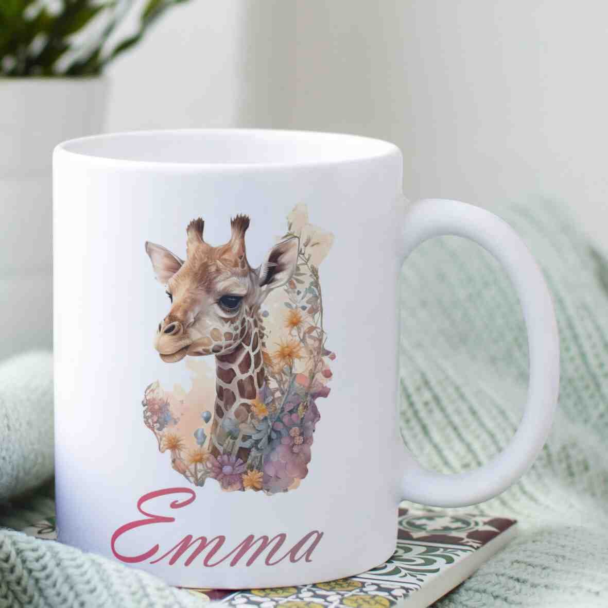 personalisierte Tasse Giraffe Villa-Schwein 