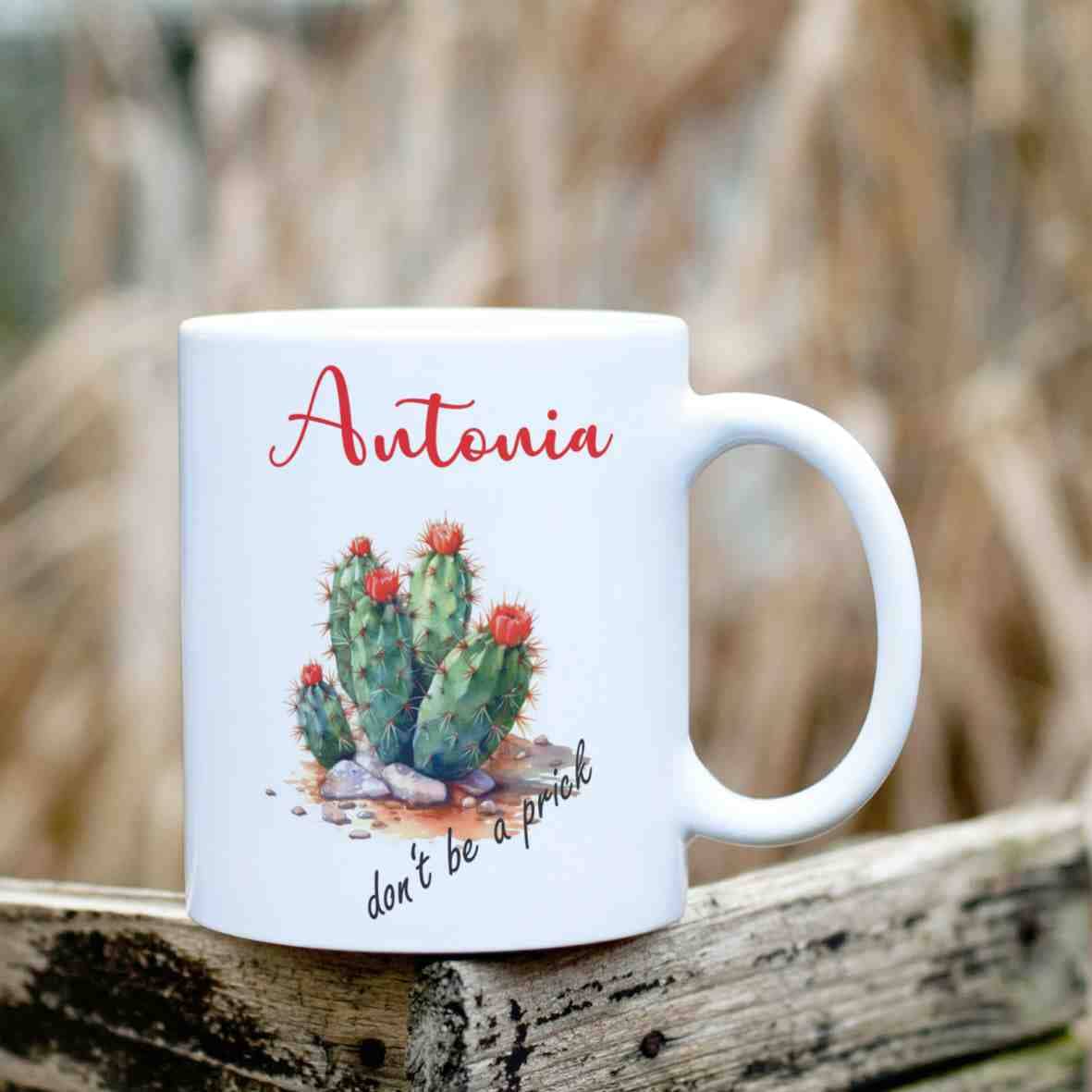 personalisierte Tasse Kaktus (1) Villa-Schwein 