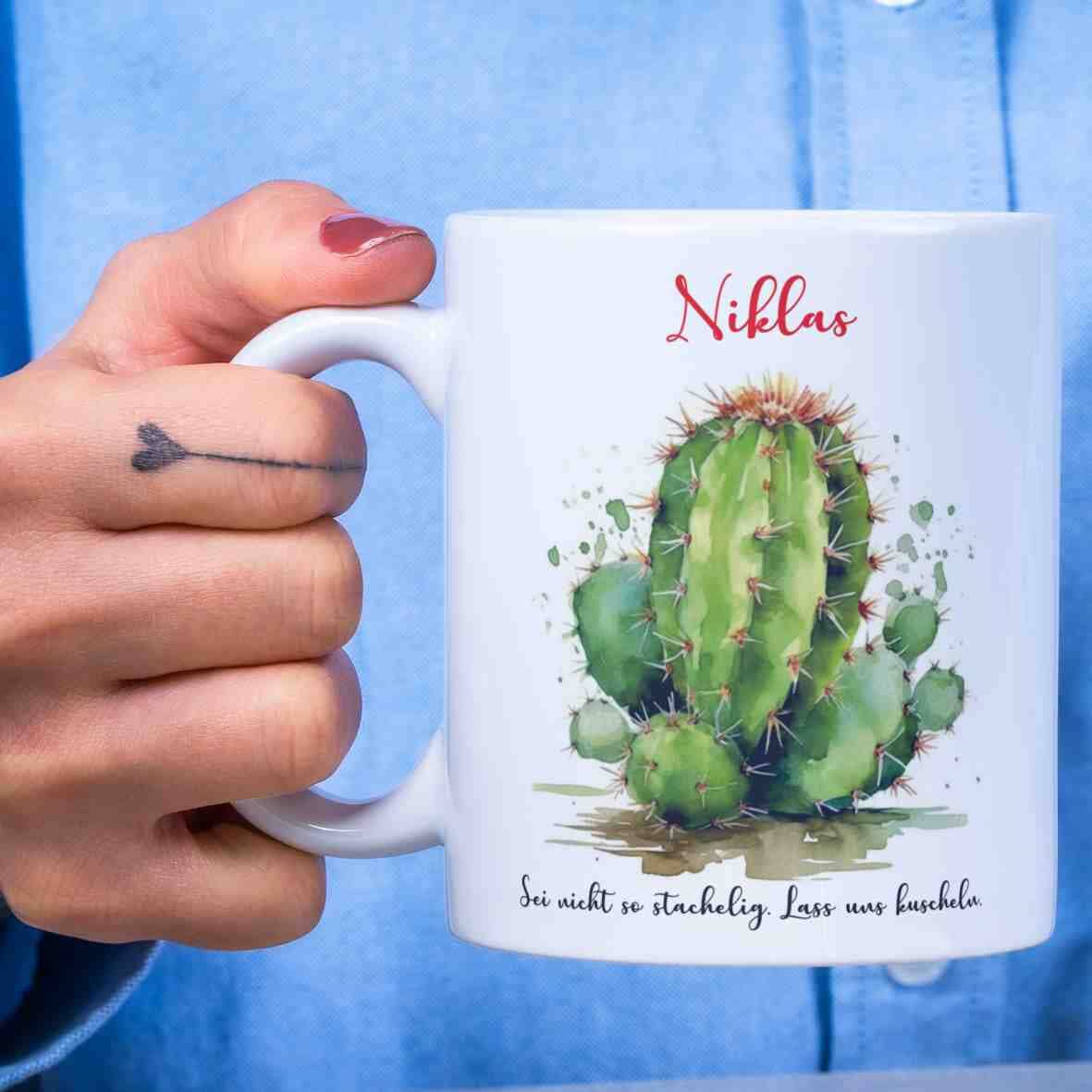 personalisierte Tasse Kaktus (4) Villa-Schwein 