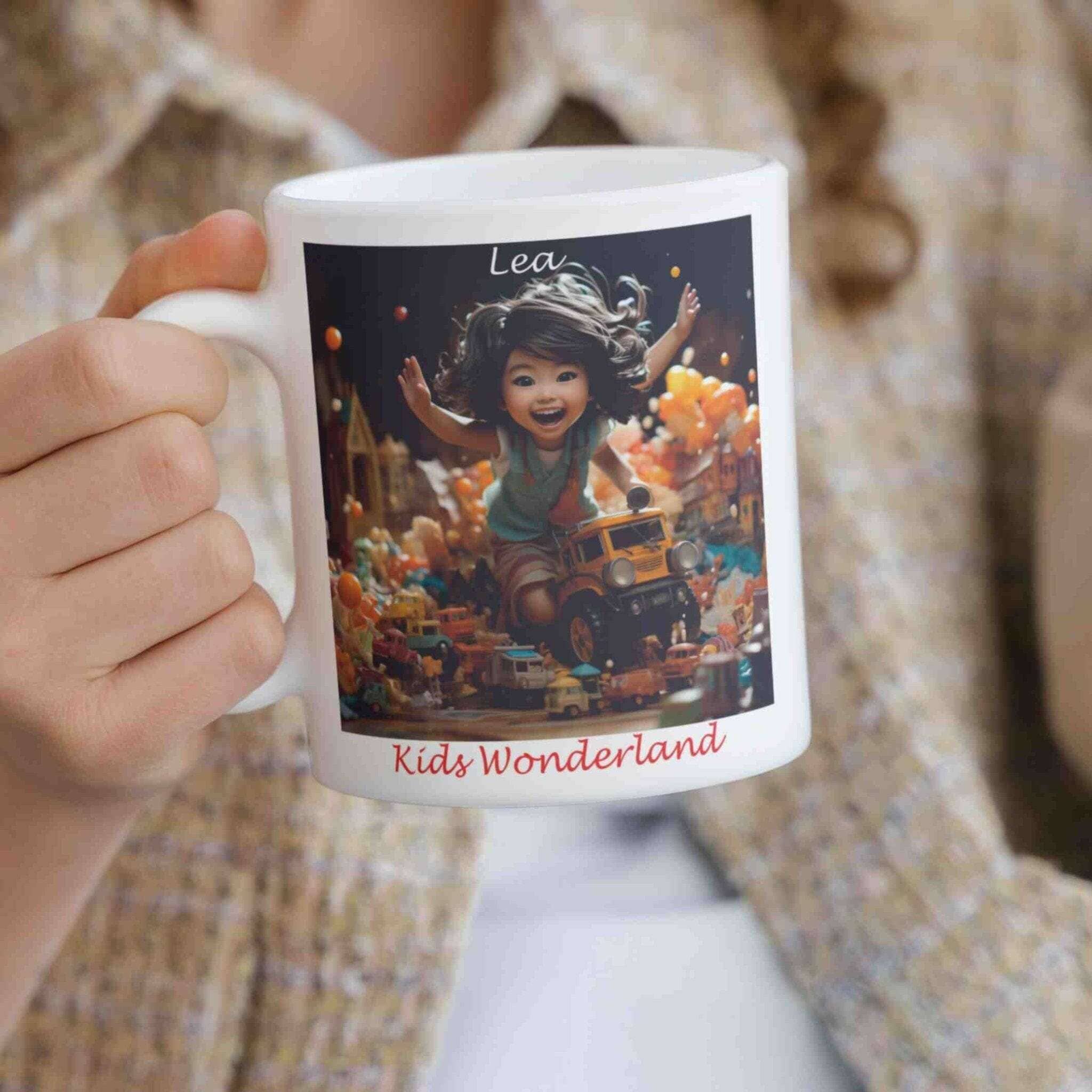 personalisierte Tasse Kids-Wonderland Villa-Schwein 