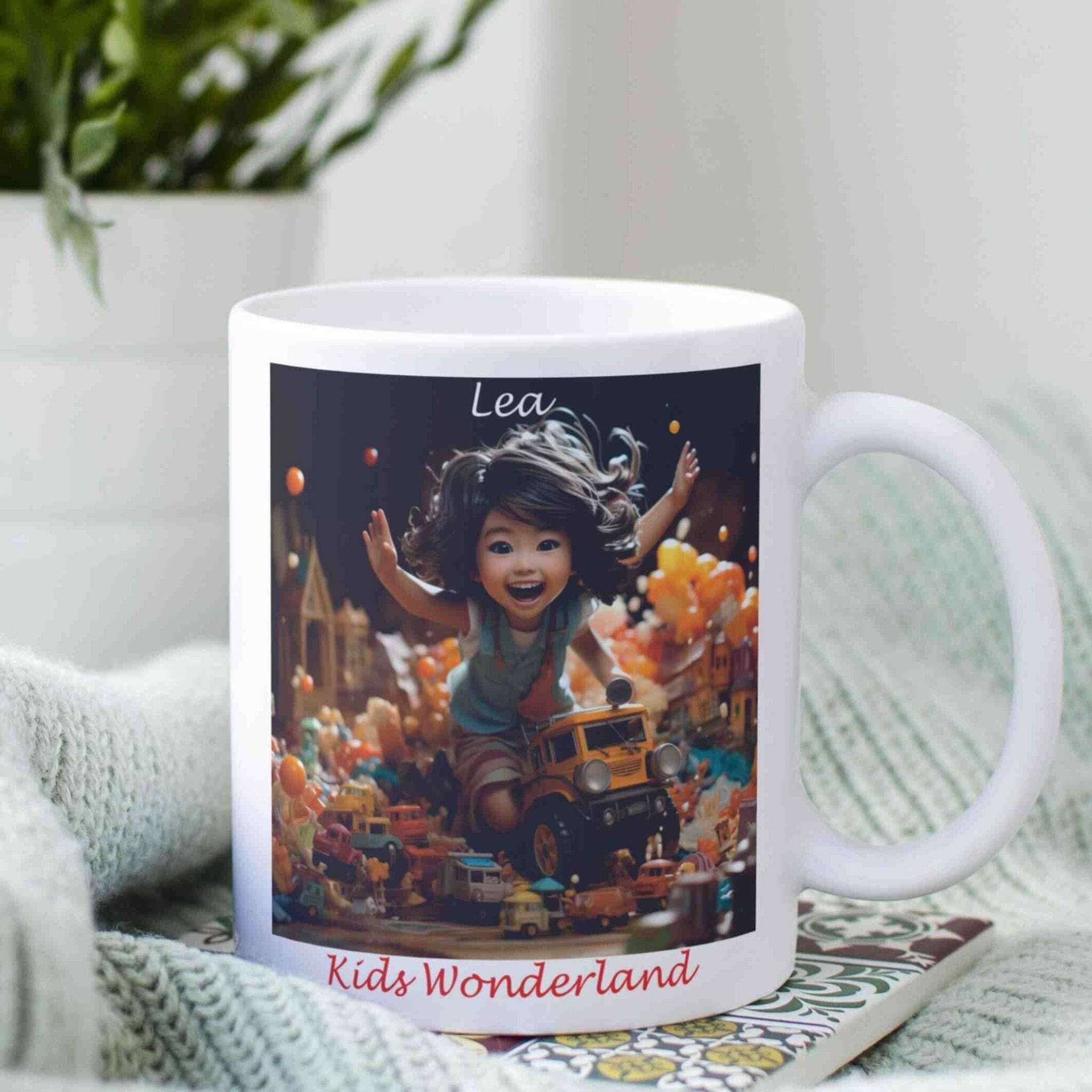 personalisierte Tasse Kids-Wonderland Villa-Schwein 