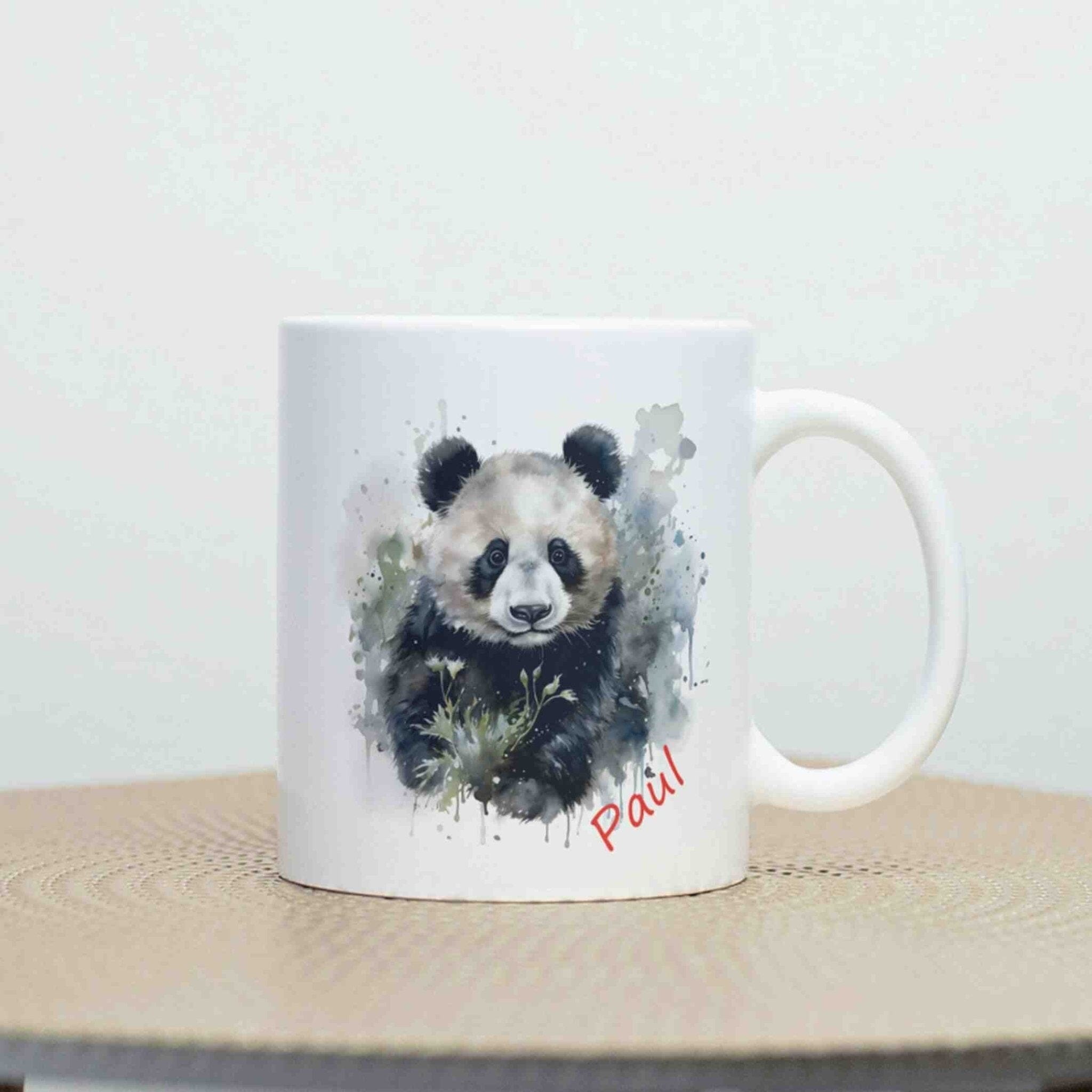personalisierte Tasse Panda Rhein-Druck 
