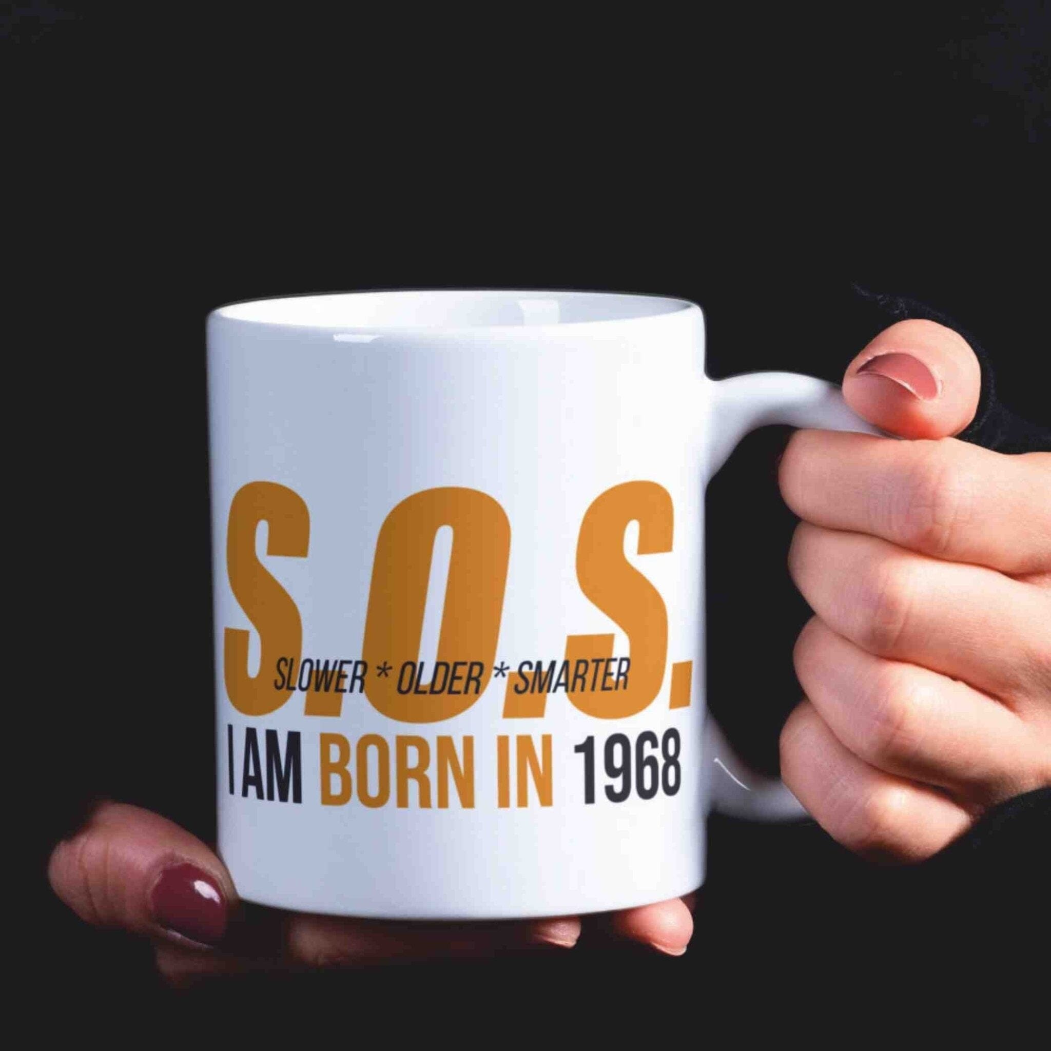 personalisierte Tasse S.O.S. (2)-Grafik Villa-Schwein 