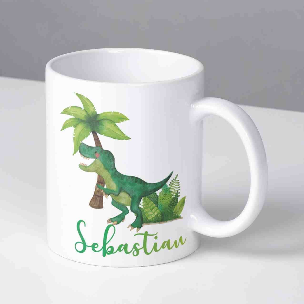 personalisierte Tasse T-Rex Villa-Schwein 