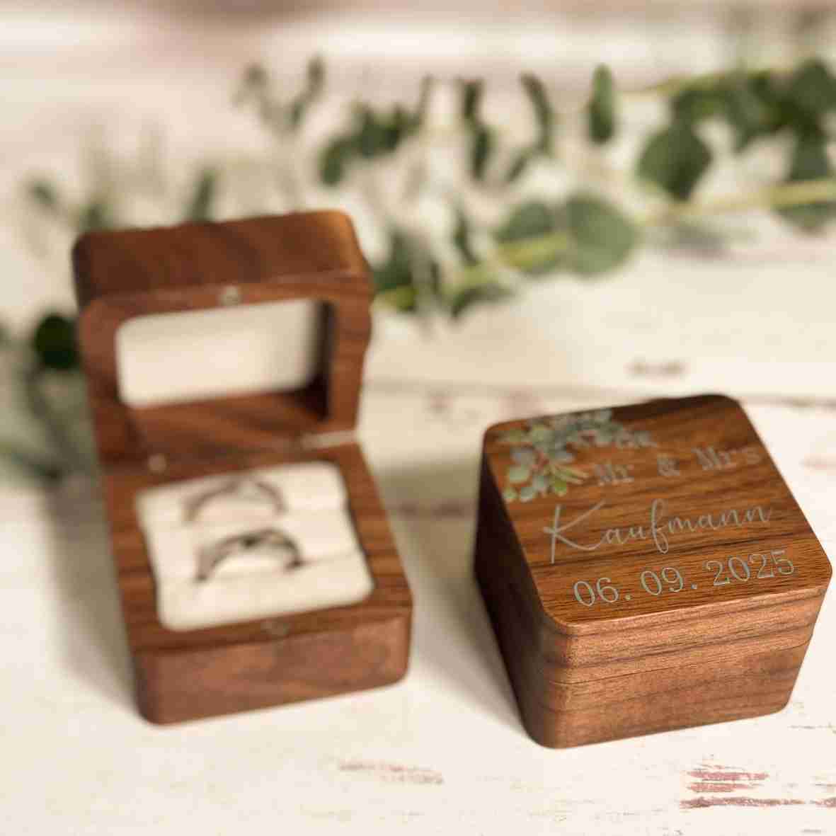 Ringbox Holz Eukalyptus Design