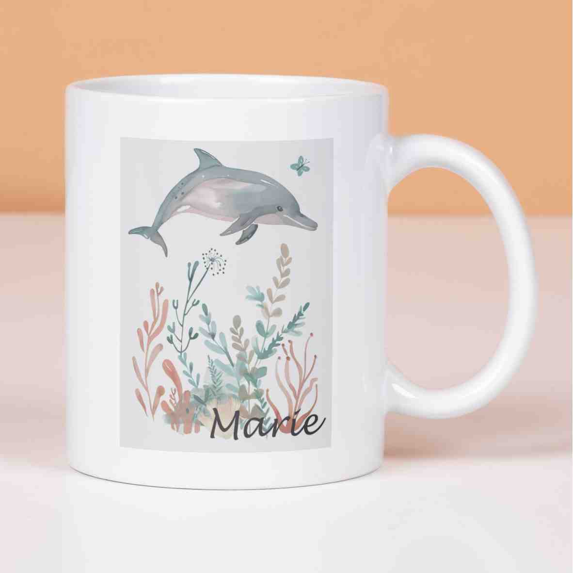 Personalisierte Tasse Delfin 2