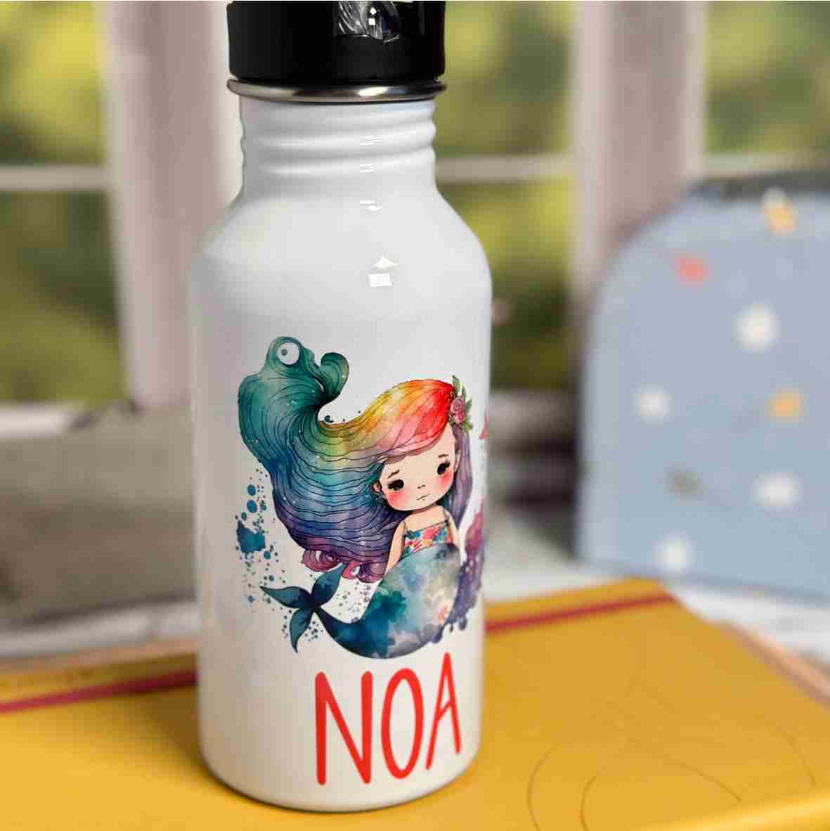 Trinkflasche Meerjungfrau personalisiert
