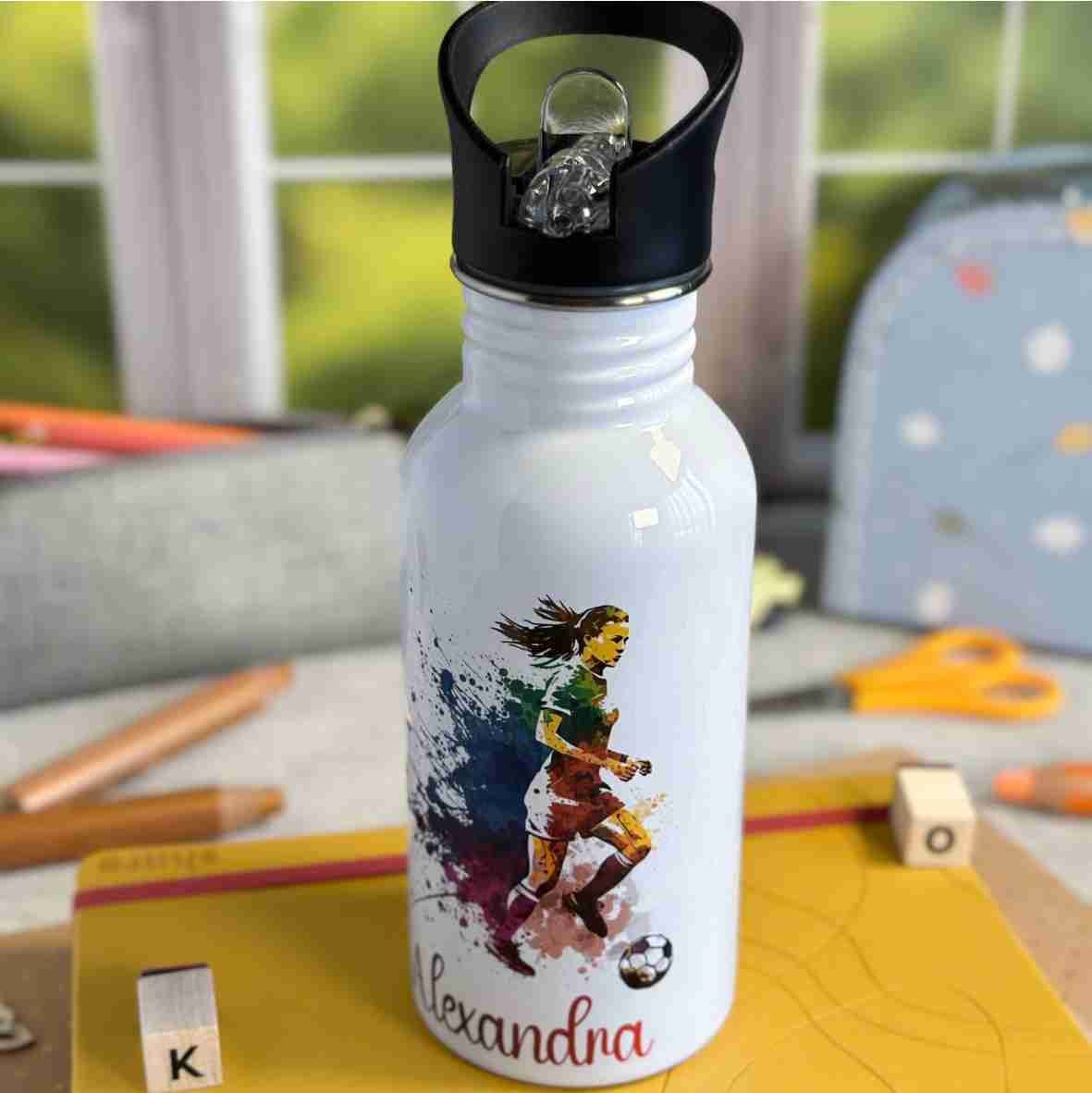 Trinkflasche Edelstahl Fußball – Alexandra