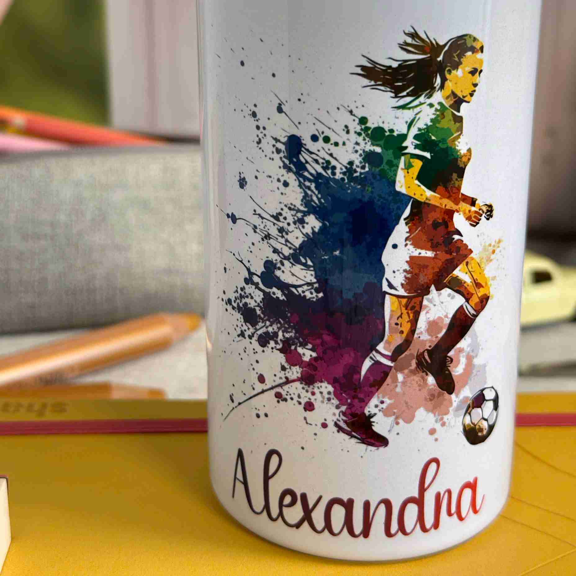 Trinkflasche Edelstahl Fußball – Alexandra