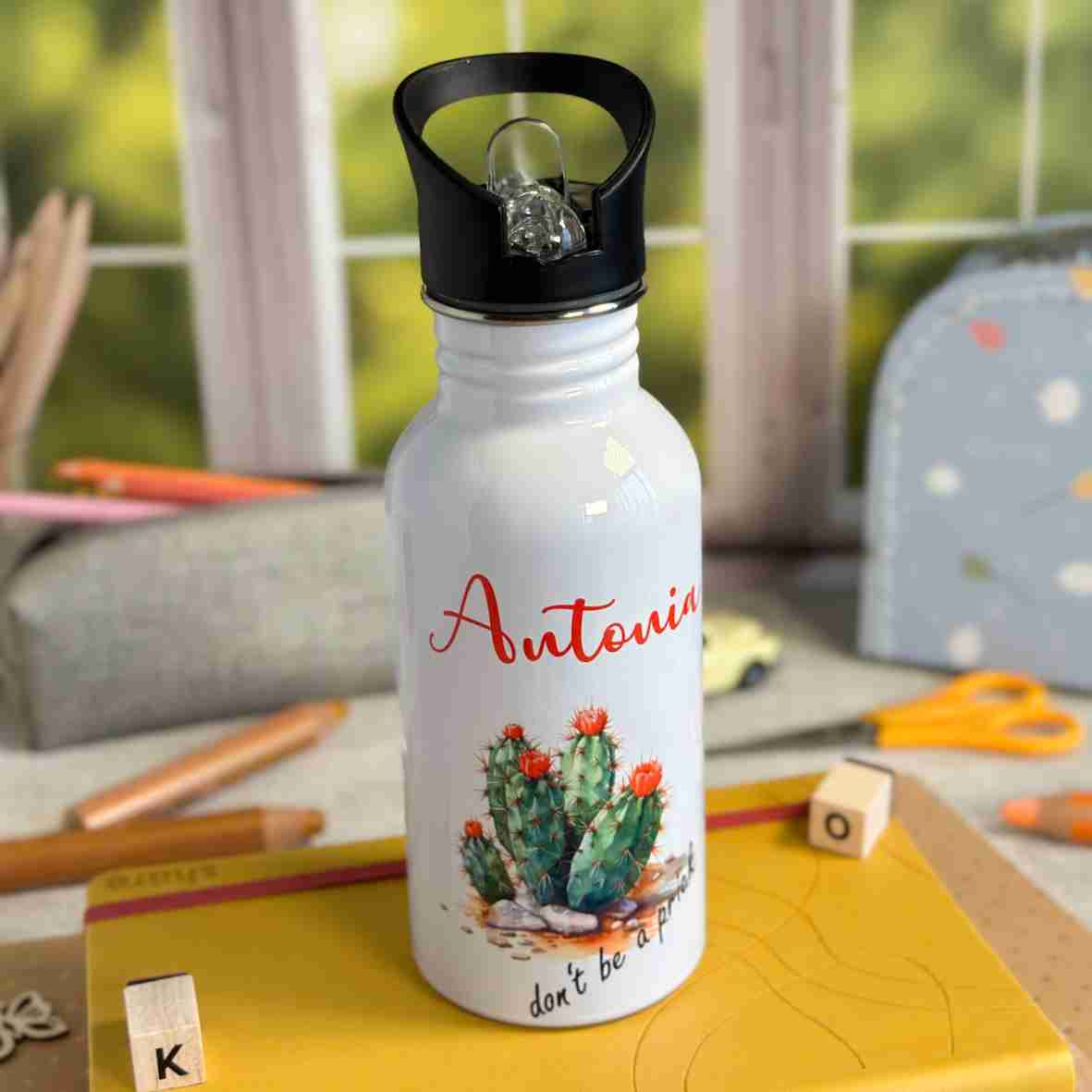 Trinkflasche Edelstahl Kaktus – Antonia