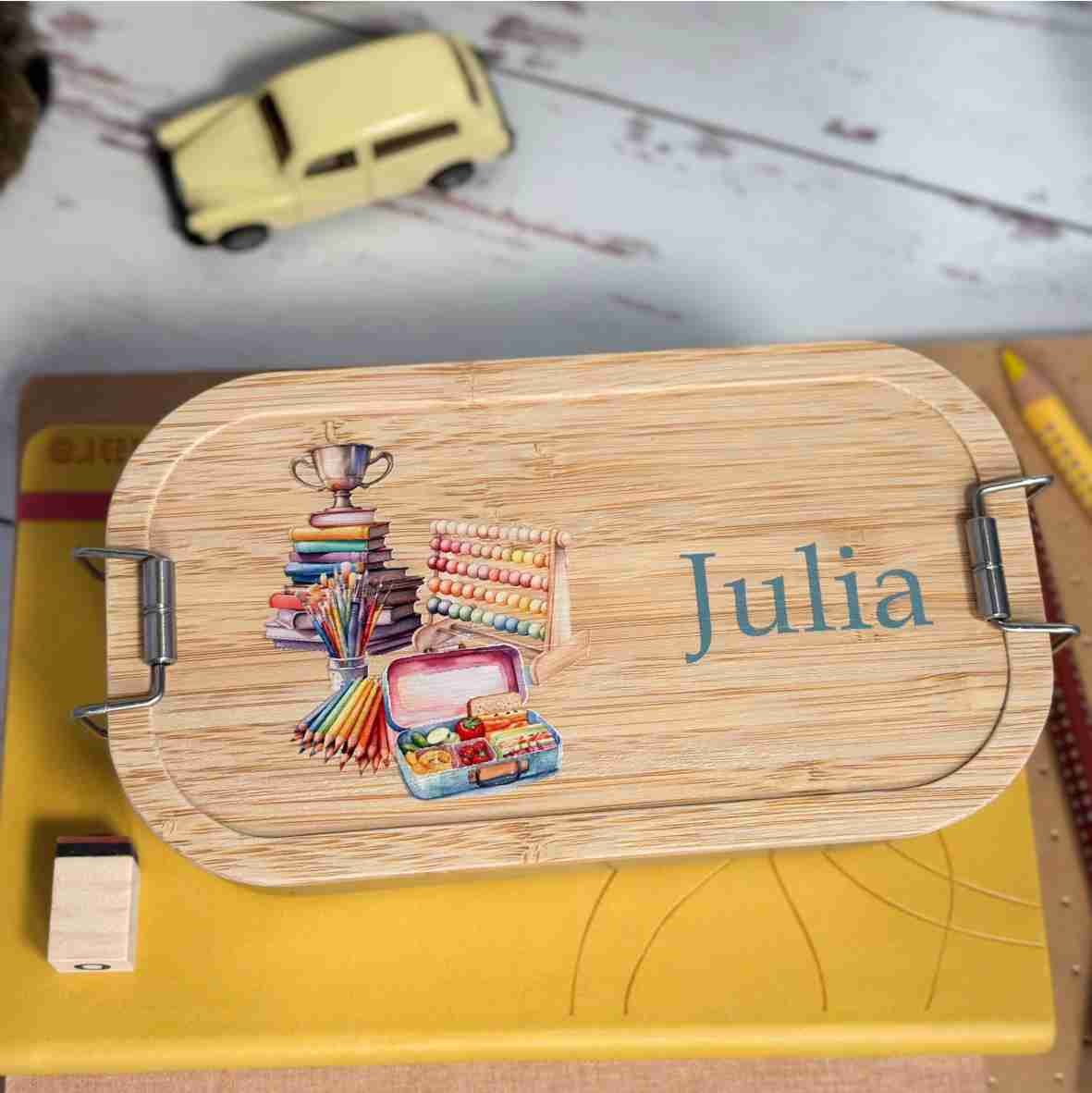 Brotdose Edelstahl Bambus – Julia