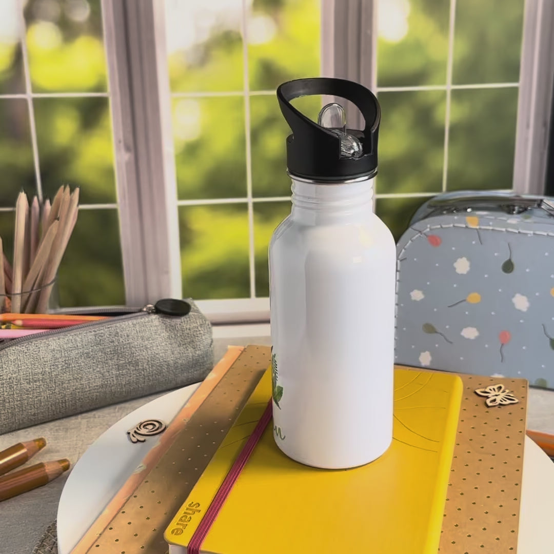 Trinkflasche Edelstahl Dinosaurier – Sebastian