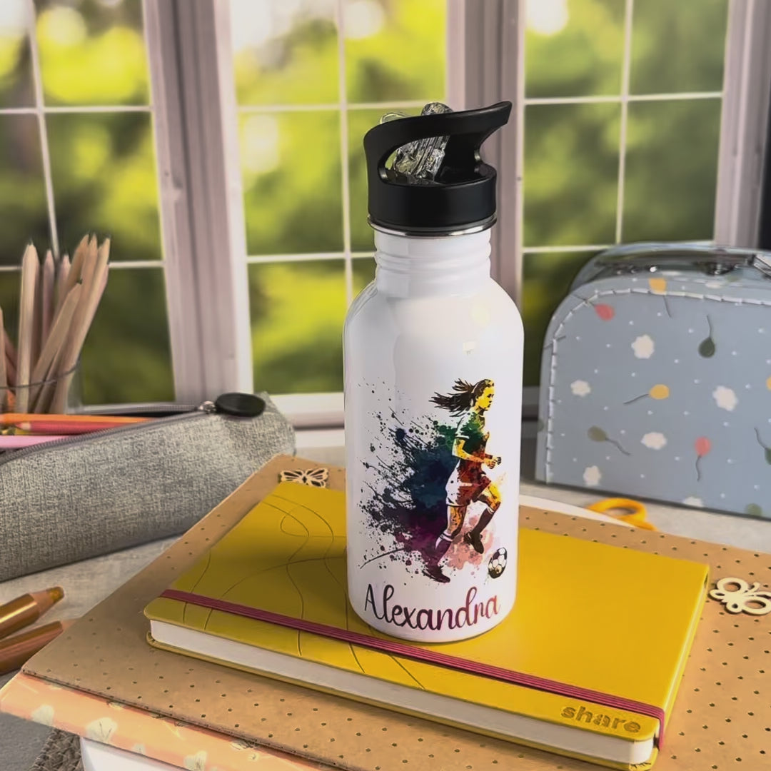 Trinkflasche Edelstahl Fußball – Alexandra