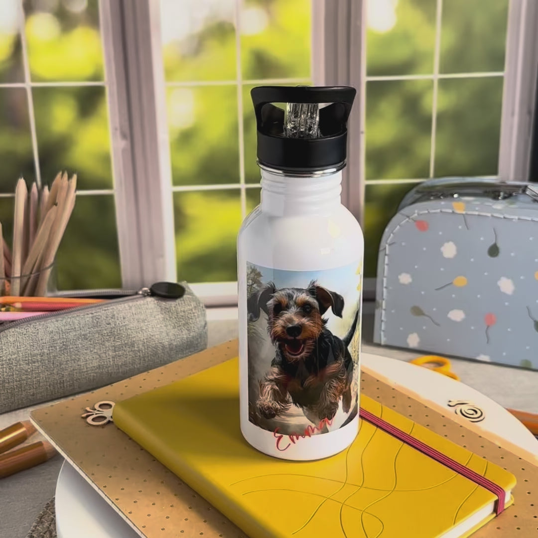 Trinkflasche Edelstahl Hund – Emma